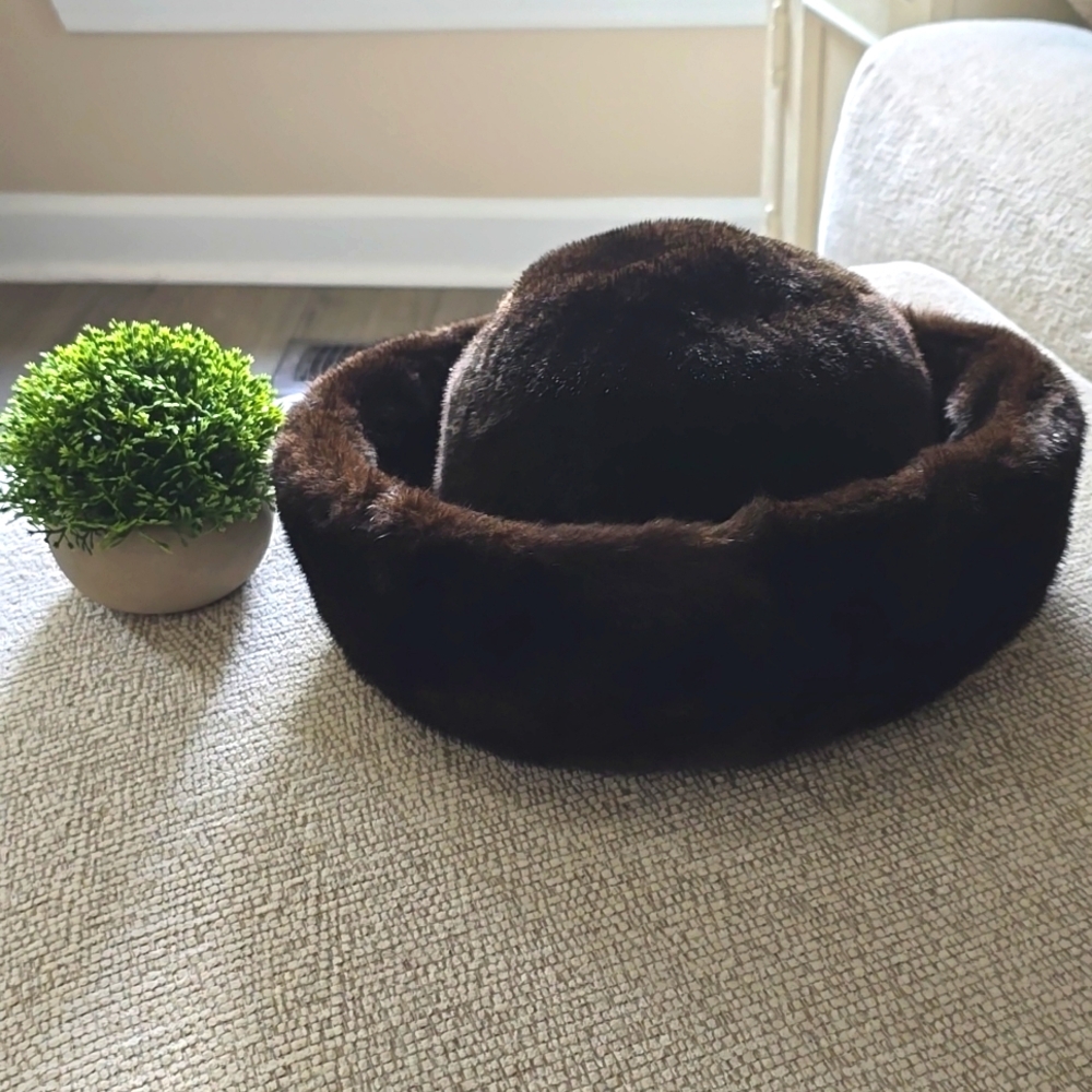 Vintage Hertzberg Fur Hat